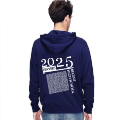 Leavers 2025 High School Recent Customized Student Names List School Graduation Stars & Stripes Hoodie